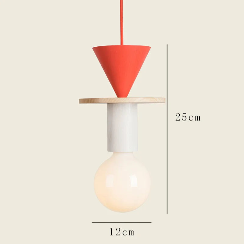 Modern Wood LED Pendant Lights Nordic Kitchen Home Decor Hanging Lamp Restaurant Ceiling Chandelier Lustre Bedroom Light Fixture