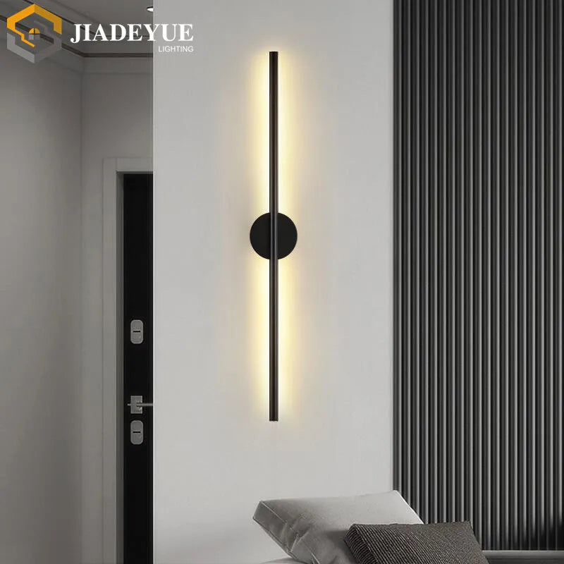 Modern LED Long Wall Lamp Nordic Minimalist Living Room Sofa TV Bedroom Bedside Lamp Indoor Wall Lamp