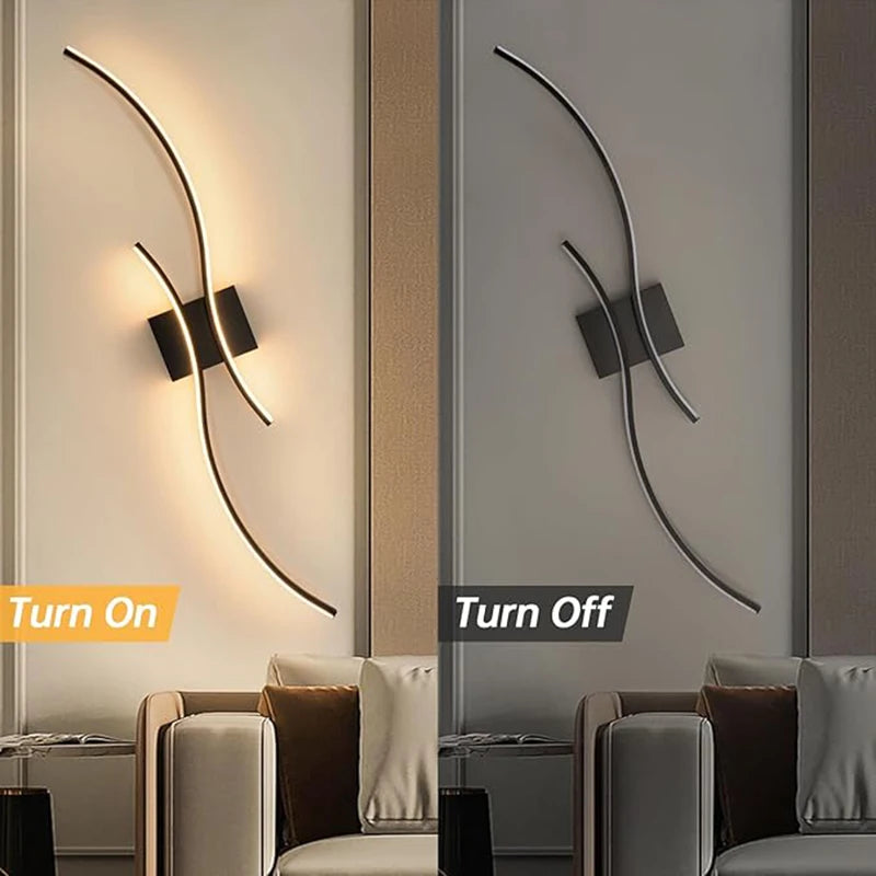 Indoor LED Wall Lamps for Bedside Bedroom Aluminum Nordic LED Wall Lights Wall Sconce Lighting Fixtures for Foyer Kitchen