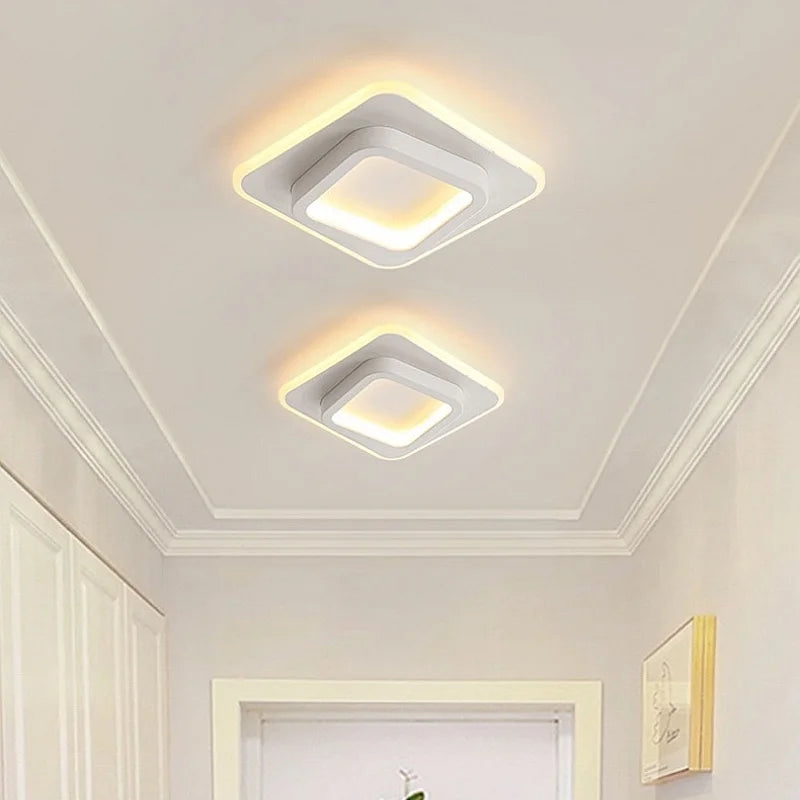 Modern Simple LED Decor Ceiling Light Nordic Luxury Indoor Ceiling Lamp Living Room Aisle Bedroom Creative Metal Ceiling Light