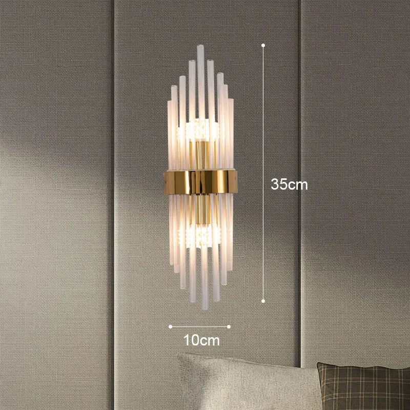 Luxury Wall Lamp LED Gold Wall Light Indoor Lighting Wall Sconce Home Decoration for Designer Living Room Bedroom Bedside Stairs
