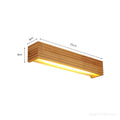 Modern Japan Style Led Oak Wooden Wall Lamps Lights Bedroom Bed Lamp Bathroom Home Wall Sconce Solid Wood Wall Light Fixtures