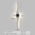 Nordic LED Wall Lights Wall Lamps for Bedside Bedroom Interior Black Gold White Wall Sconce Lighting Fixtures Stairs Aisle Home