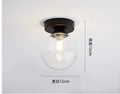 Modern Simple Corridor Ceiling Light Nordic Personality Creative round Glass Ball Ceiling Lamp for Home Decor Fixtures