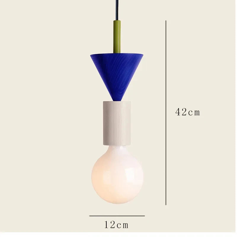 Modern Wood LED Pendant Lights Nordic Kitchen Home Decor Hanging Lamp Restaurant Ceiling Chandelier Lustre Bedroom Light Fixture