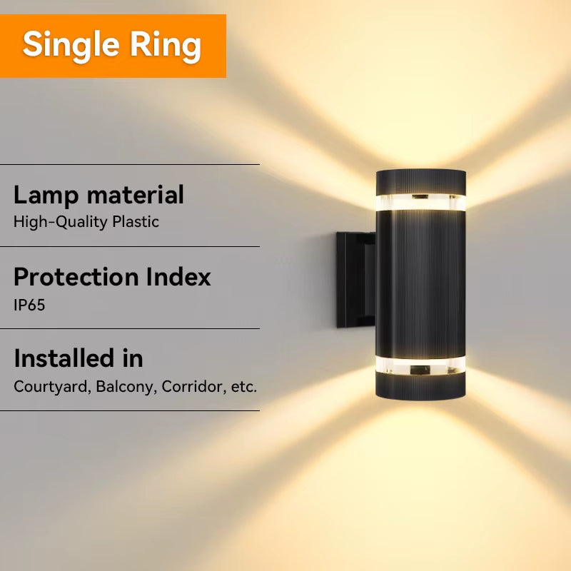 LED Outdoor Wall Lights E27 up down Exterior Wall Sconce IP65 Waterproof Led Sconce Lamp for Porch Front Door Garden Wall Lamp