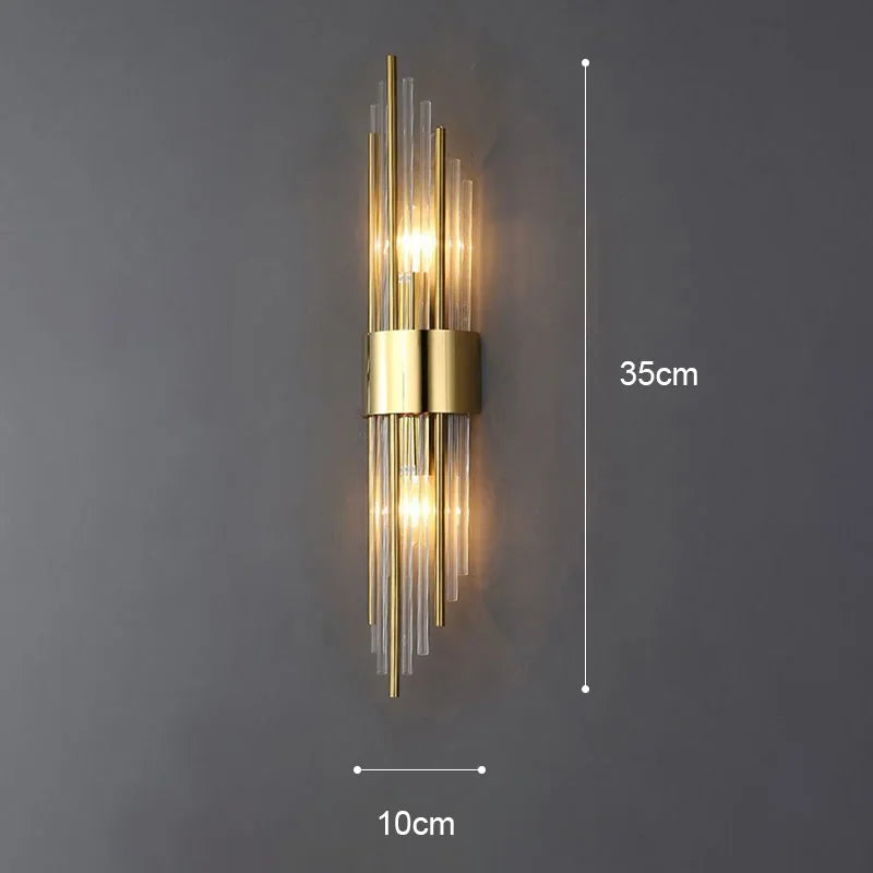 Luxury Wall Lamp LED Gold Wall Light Indoor Lighting Wall Sconce Home Decoration for Designer Living Room Bedroom Bedside Stairs