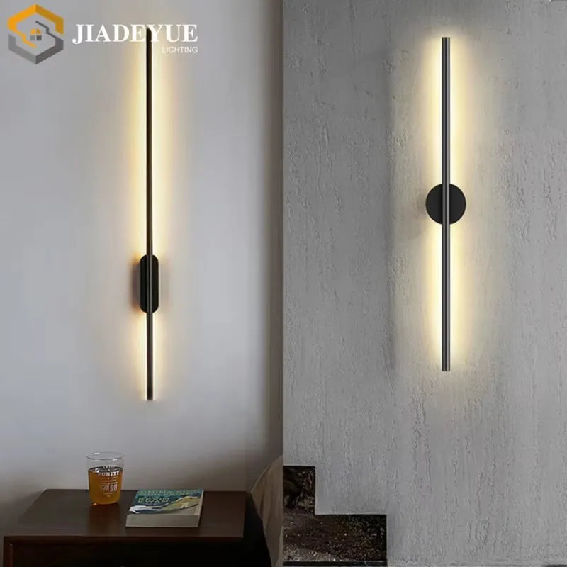 Modern LED Long Wall Lamp Nordic Minimalist Living Room Sofa TV Bedroom Bedside Lamp Indoor Wall Lamp
