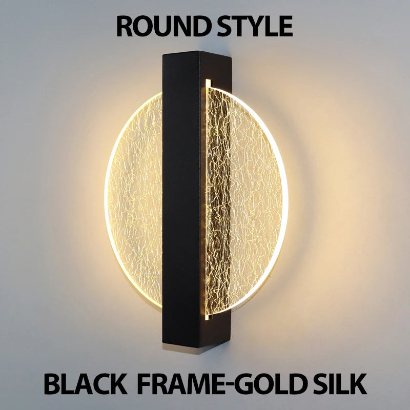 Luxurious Acrylic LED Wall Lamp Nordic LED Indoor Wall Light Modern Sconce Lamp 10W Bedroom Living Room Bedside Light AC85-265V