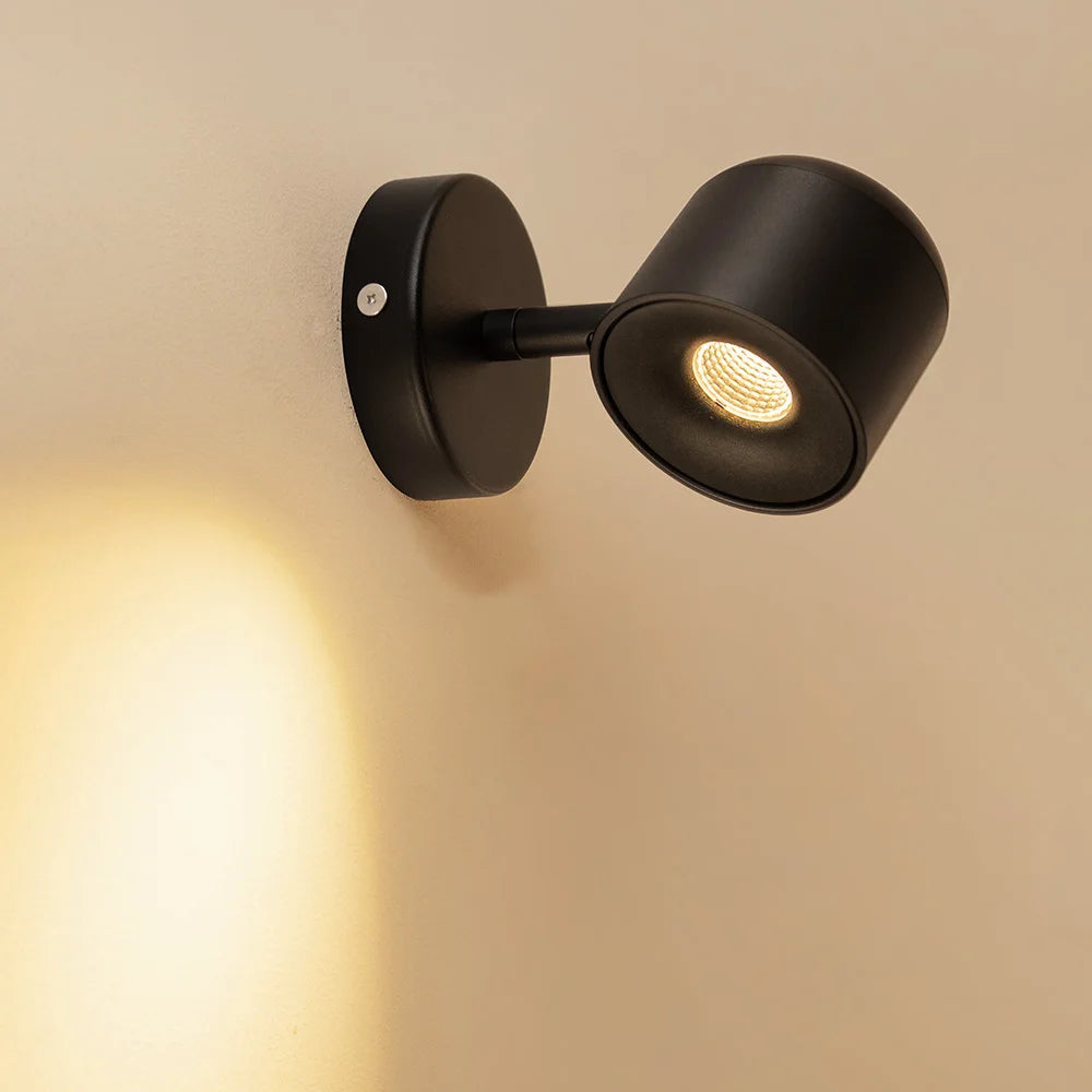 Aisilan LED Wall Sconce Lamp Dimmable Spotlight Adjustable Wall Light for Bedside Reading Corridor Mirror Picture