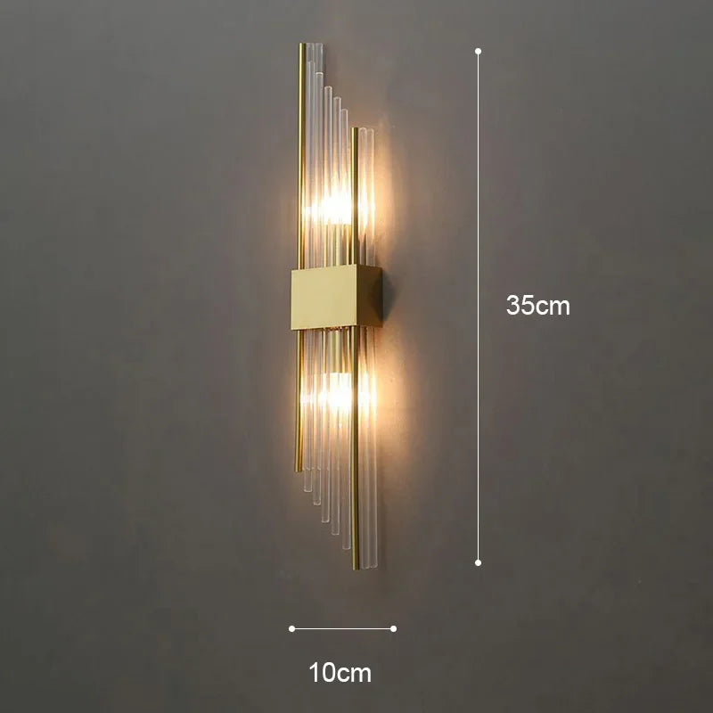 Luxury Wall Lamp LED Gold Wall Light Indoor Lighting Wall Sconce Home Decoration for Designer Living Room Bedroom Bedside Stairs