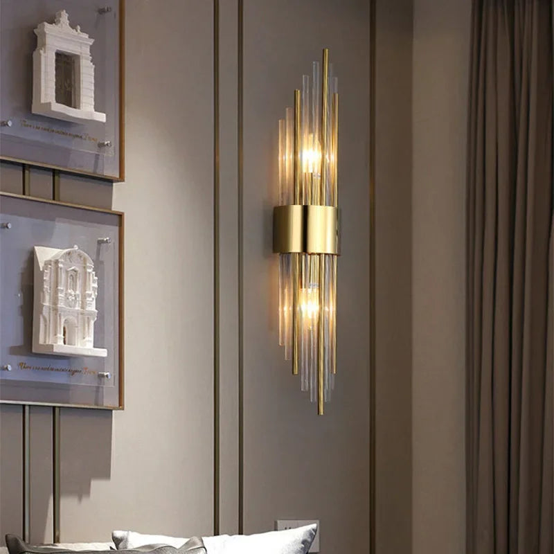 Luxury Wall Lamp LED Gold Wall Light Indoor Lighting Wall Sconce Home Decoration for Designer Living Room Bedroom Bedside Stairs