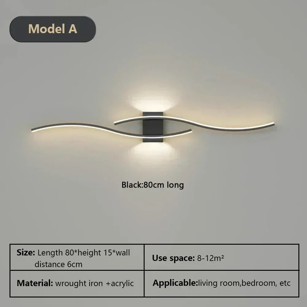 Modern LED Wall Lamp Branch Wall Light for Living Room Background Bedroom Bedside Aisle Wall Sconce Light Lighting Fixture