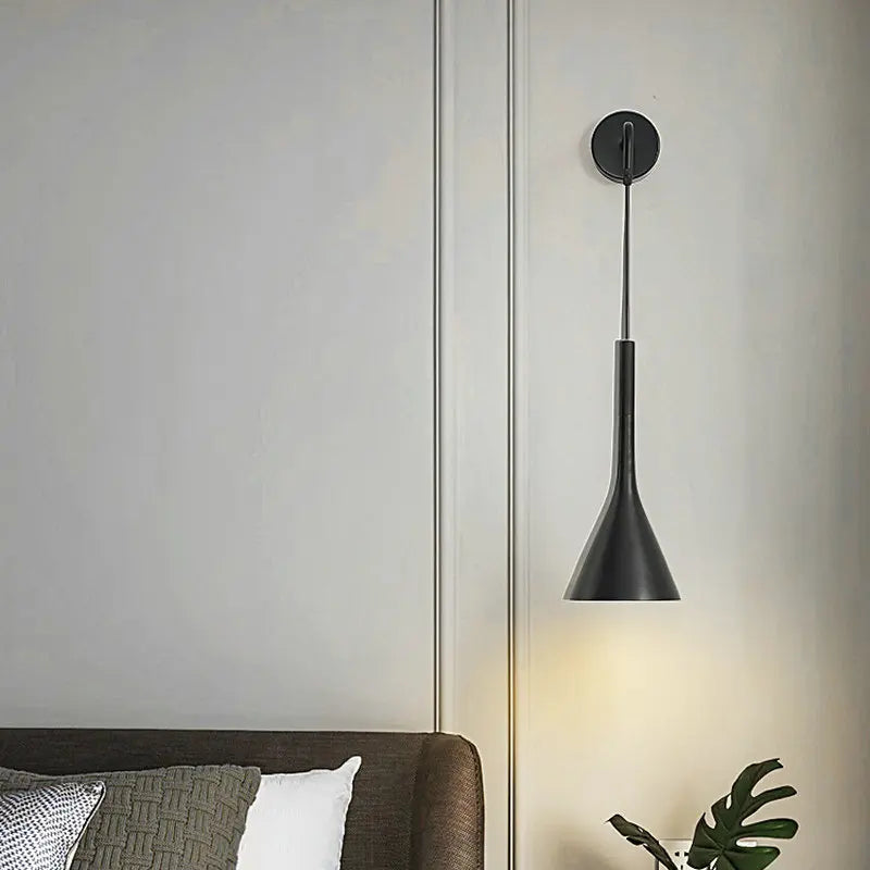 Modern Bedroom Bedside Wall Lights Gray White Black Aluminium Wall Sconces LED E27 Wall Lamp Indoor Living Room Illuminaire