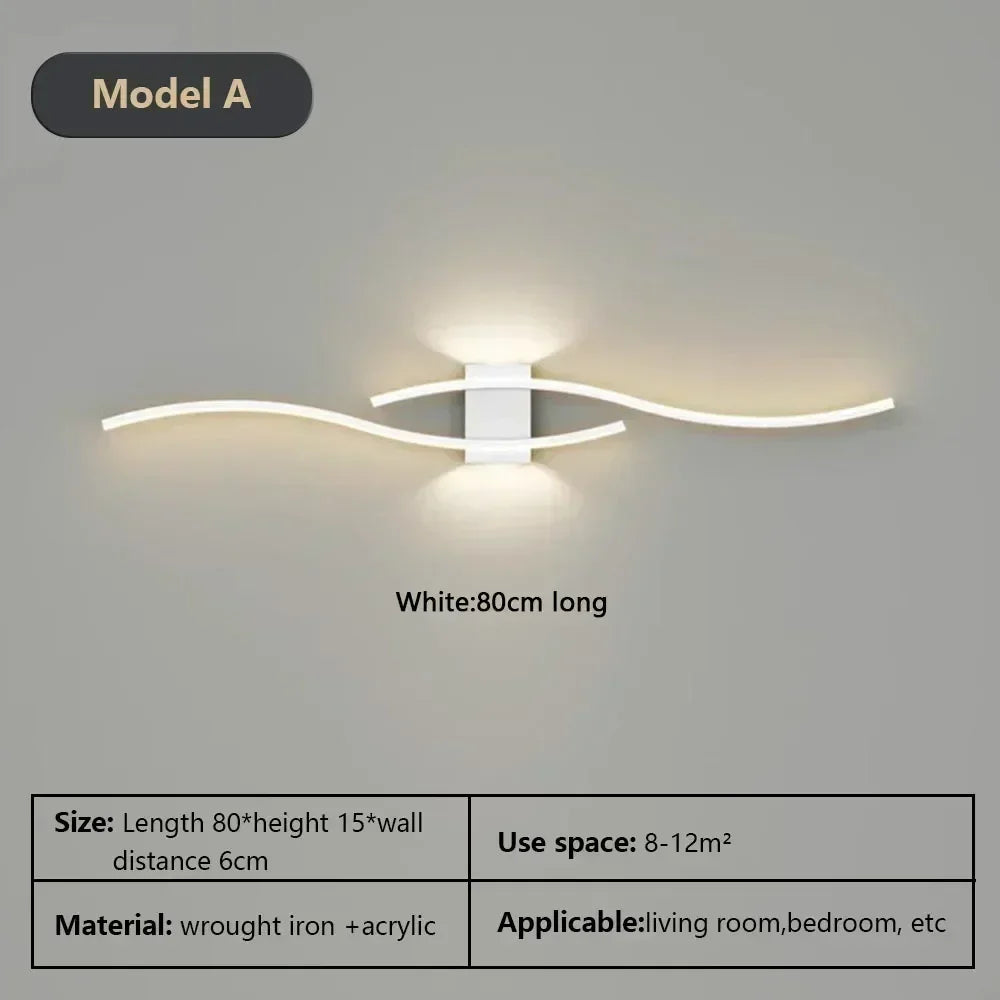 Modern LED Wall Lamp Branch Wall Light for Living Room Background Bedroom Bedside Aisle Wall Sconce Light Lighting Fixture