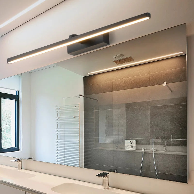 LED Bathroom Mirror Light, Modern Wall Sconce for Vanity Bedroom, Aluminum Home Decoration Line Lamp Fixture