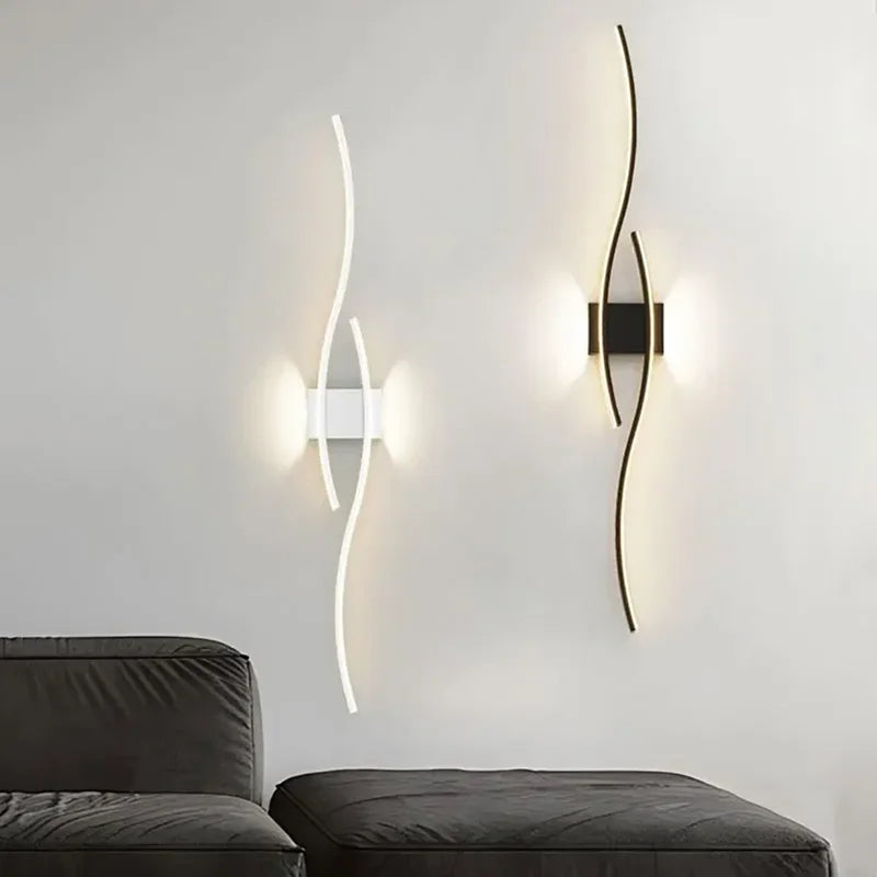 Modern LED Wall Lamp Branch Wall Light for Living Room Background Bedroom Bedside Aisle Wall Sconce Light Lighting Fixture