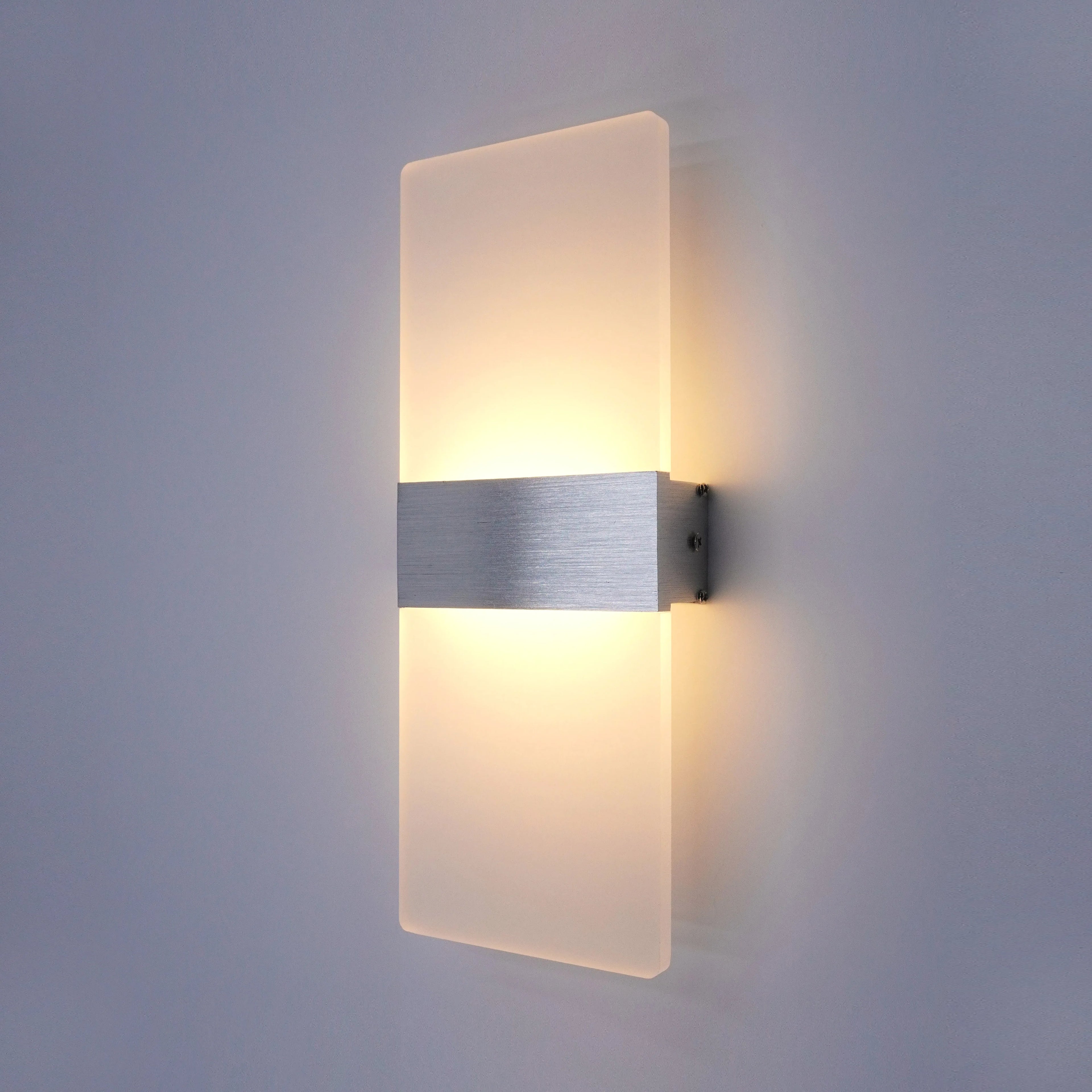 Modern Minimalist Wall Lamp, Indoor LED Wall Light, Aluminum Acrylic Hardwire, Bedroom Living Room Corridor Staircase Sconces