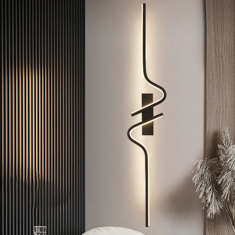 Modern Minimalist Strip Led Wall Light Bedroom Lights for Bedside Wall Sconce Led Light Living Room TV Sofa Background Wall Lamp