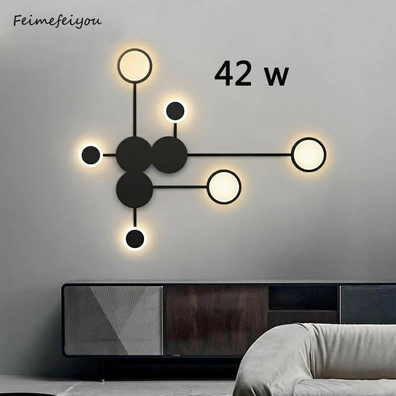 Nordic Modern Wall Lamp Led Minimalist Wall Light Living Room Bedroom Staircase Light Home Decoration Bedside Wall Sconce Lamps