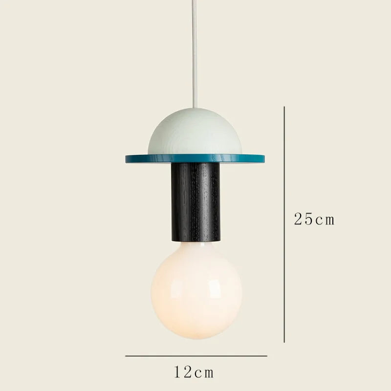 Modern Wood LED Pendant Lights Nordic Kitchen Home Decor Hanging Lamp Restaurant Ceiling Chandelier Lustre Bedroom Light Fixture