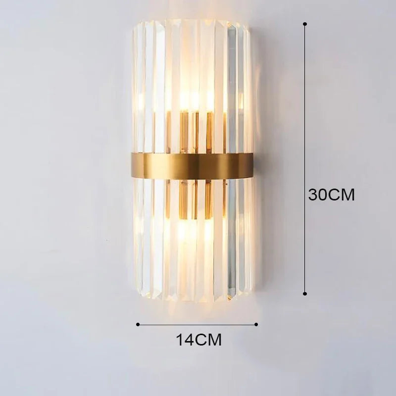 Luxury Wall Lamp LED Gold Wall Light Indoor Lighting Wall Sconce Home Decoration for Designer Living Room Bedroom Bedside Stairs