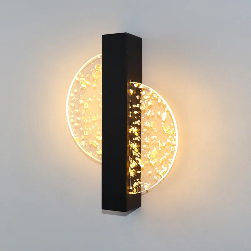 Luxurious Acrylic LED Wall Lamp Nordic LED Indoor Wall Light Modern Sconce Lamp 10W Bedroom Living Room Bedside Light AC85-265V