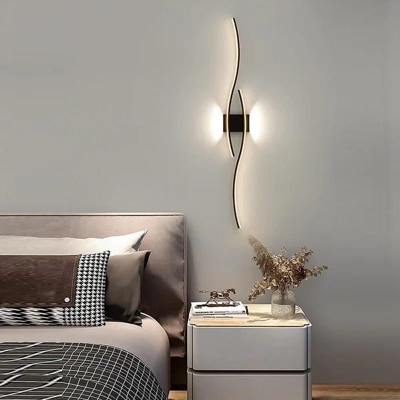 Modern LED Wall Lamp Branch Wall Light for Living Room Background Bedroom Bedside Aisle Wall Sconce Light Lighting Fixture