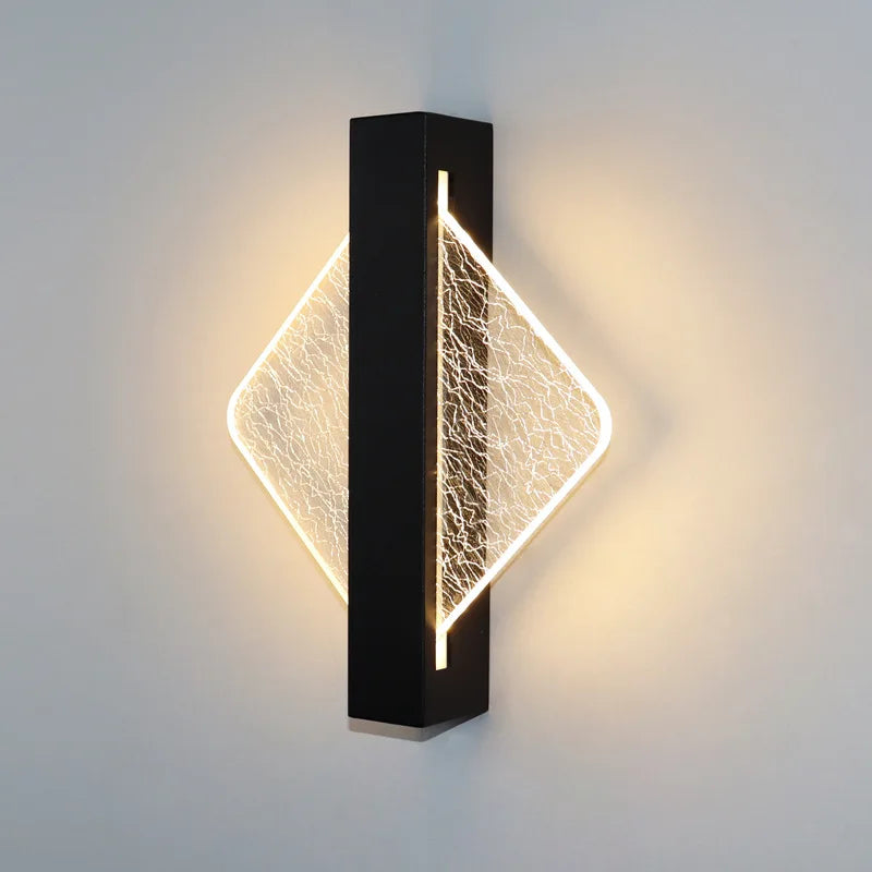 Luxurious Acrylic LED Wall Lamp Nordic LED Indoor Wall Light Modern Sconce Lamp 10W Bedroom Living Room Bedside Light AC85-265V