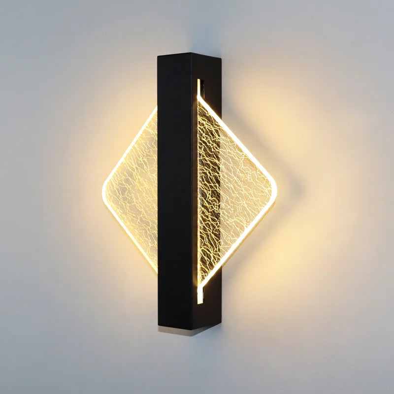 Luxurious Acrylic LED Wall Lamp Nordic LED Indoor Wall Light Modern Sconce Lamp 10W Bedroom Living Room Bedside Light AC85-265V