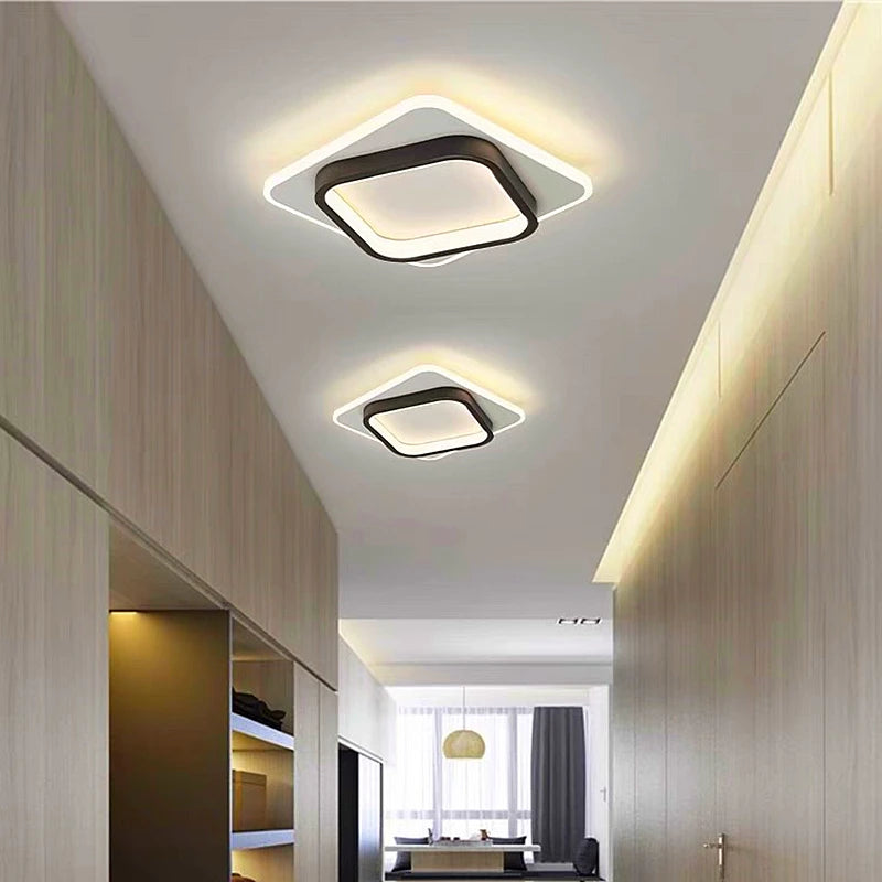 Modern Simple LED Decor Ceiling Light Nordic Luxury Indoor Ceiling Lamp Living Room Aisle Bedroom Creative Metal Ceiling Light