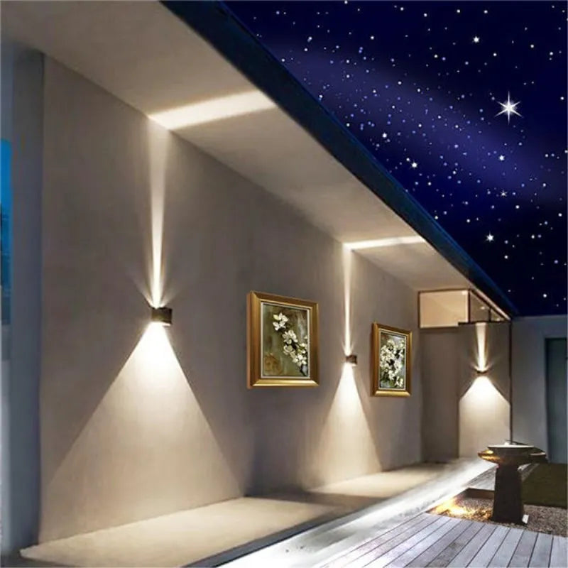 6W 12W LED Wall Light Outdoor Waterproof IP65 Porch Garden Wall Lamp Sconce Balcony Terrace Decoration Lighting Lamp