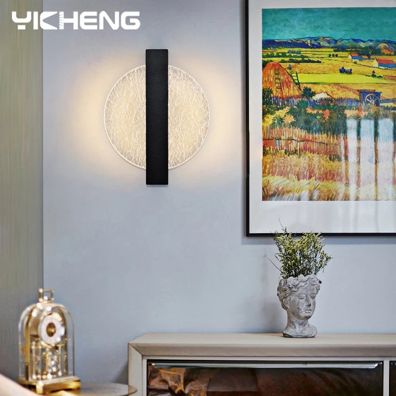 Luxurious Acrylic LED Wall Lamp Nordic LED Indoor Wall Light Modern Sconce Lamp 10W Bedroom Living Room Bedside Light AC85-265V